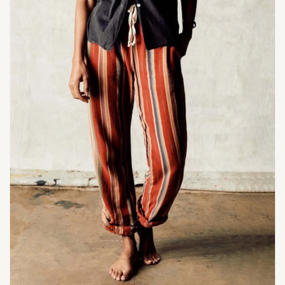 fethiye in hand-loomed coastal stripe Pants